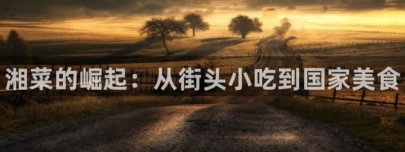 “黑料的：湘菜的崛起：从街头小吃到国家美食